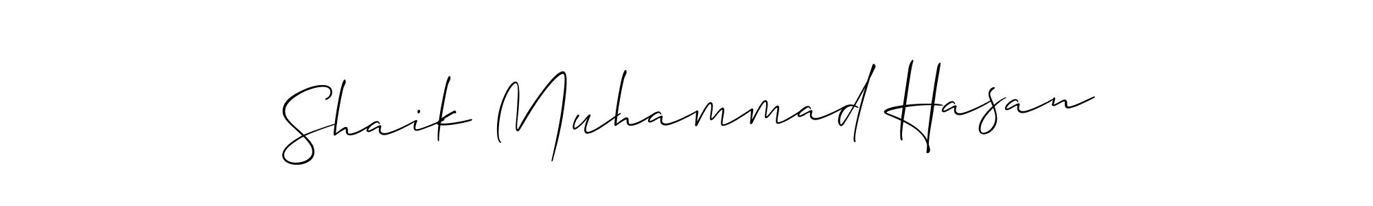 Similarly Allison_Script is the best handwritten signature design. Signature creator online .You can use it as an online autograph creator for name Shaik Muhammad Hasan. Shaik Muhammad Hasan signature style 2 images and pictures png
