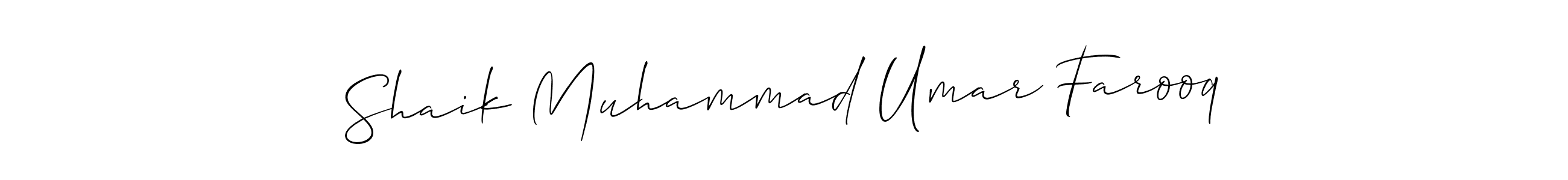 How to Draw Shaik Muhammad Umar Farooq signature style? Allison_Script is a latest design signature styles for name Shaik Muhammad Umar Farooq. Shaik Muhammad Umar Farooq signature style 2 images and pictures png