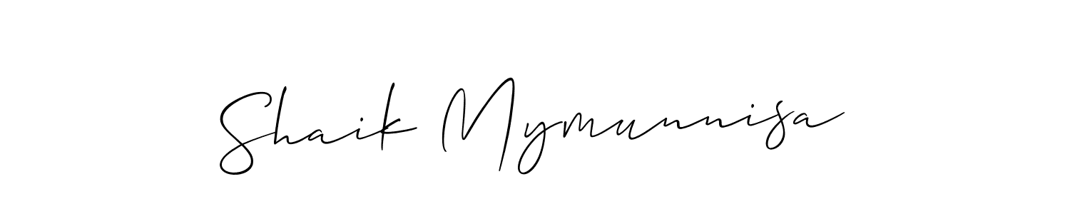How to Draw Shaik Mymunnisa signature style? Allison_Script is a latest design signature styles for name Shaik Mymunnisa. Shaik Mymunnisa signature style 2 images and pictures png