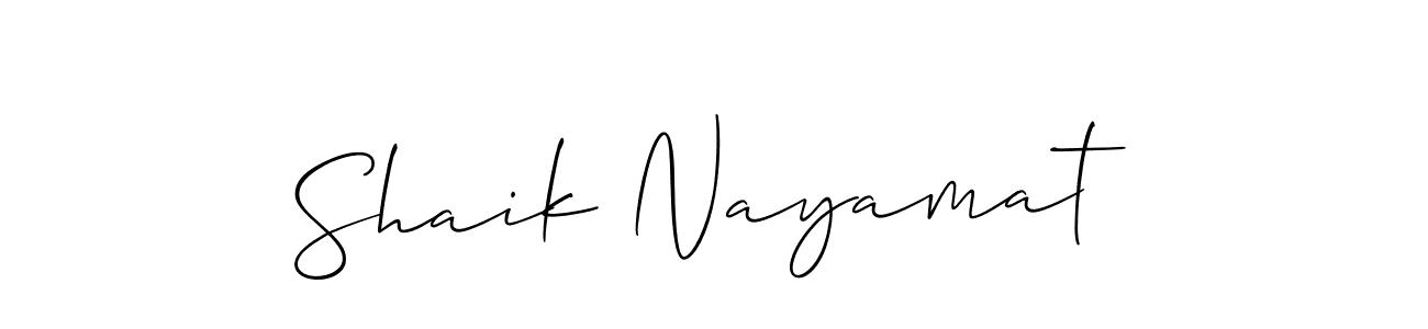 This is the best signature style for the Shaik Nayamat name. Also you like these signature font (Allison_Script). Mix name signature. Shaik Nayamat signature style 2 images and pictures png