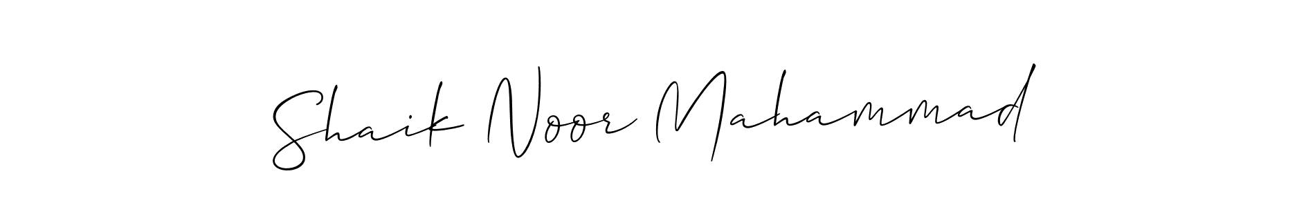 Also we have Shaik Noor Mahammad name is the best signature style. Create professional handwritten signature collection using Allison_Script autograph style. Shaik Noor Mahammad signature style 2 images and pictures png