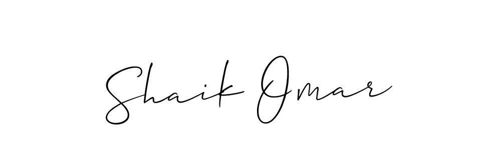 Allison_Script is a professional signature style that is perfect for those who want to add a touch of class to their signature. It is also a great choice for those who want to make their signature more unique. Get Shaik Omar name to fancy signature for free. Shaik Omar signature style 2 images and pictures png