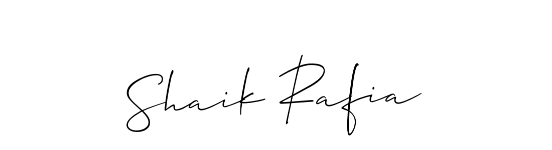 Also You can easily find your signature by using the search form. We will create Shaik Rafia name handwritten signature images for you free of cost using Allison_Script sign style. Shaik Rafia signature style 2 images and pictures png