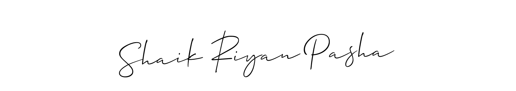 Once you've used our free online signature maker to create your best signature Allison_Script style, it's time to enjoy all of the benefits that Shaik Riyan Pasha name signing documents. Shaik Riyan Pasha signature style 2 images and pictures png