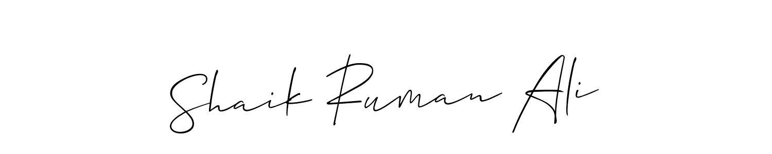 Make a beautiful signature design for name Shaik Ruman Ali. Use this online signature maker to create a handwritten signature for free. Shaik Ruman Ali signature style 2 images and pictures png