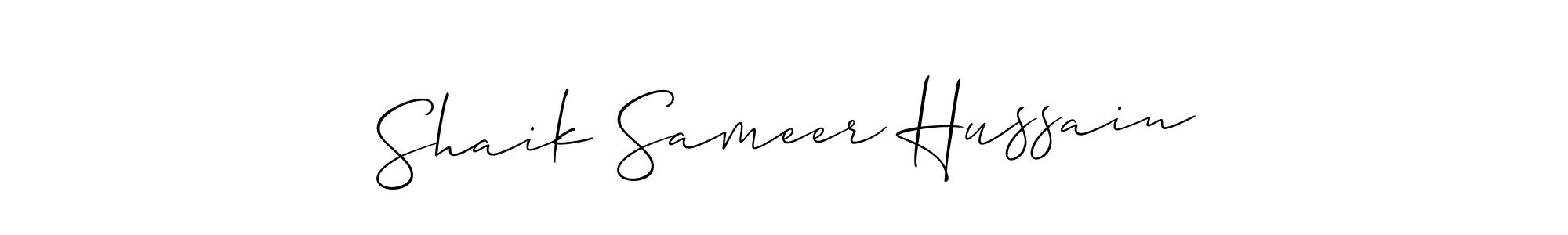 See photos of Shaik Sameer Hussain official signature by Spectra . Check more albums & portfolios. Read reviews & check more about Allison_Script font. Shaik Sameer Hussain signature style 2 images and pictures png