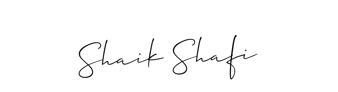 if you are searching for the best signature style for your name Shaik Shafi. so please give up your signature search. here we have designed multiple signature styles  using Allison_Script. Shaik Shafi signature style 2 images and pictures png