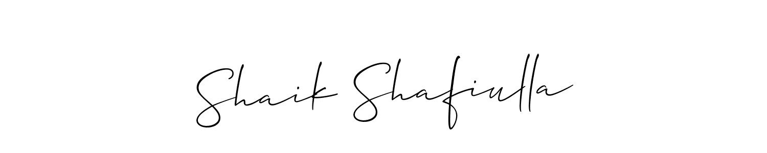 How to make Shaik Shafiulla name signature. Use Allison_Script style for creating short signs online. This is the latest handwritten sign. Shaik Shafiulla signature style 2 images and pictures png
