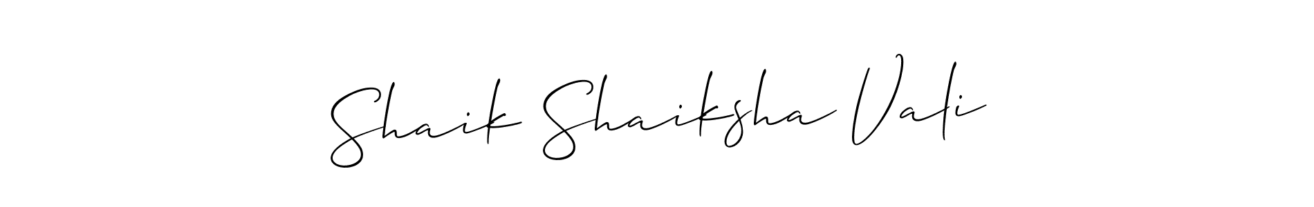 Make a beautiful signature design for name Shaik Shaiksha Vali. Use this online signature maker to create a handwritten signature for free. Shaik Shaiksha Vali signature style 2 images and pictures png