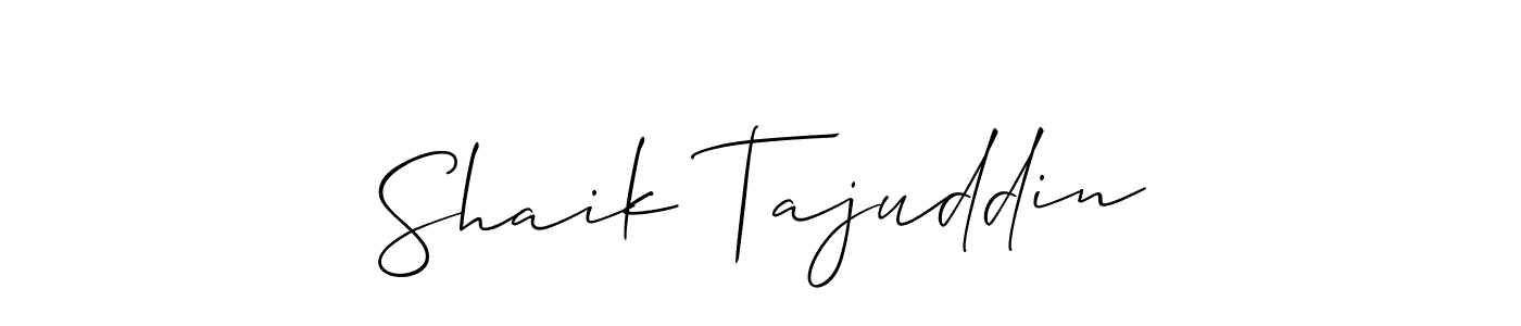 You should practise on your own different ways (Allison_Script) to write your name (Shaik Tajuddin) in signature. don't let someone else do it for you. Shaik Tajuddin signature style 2 images and pictures png
