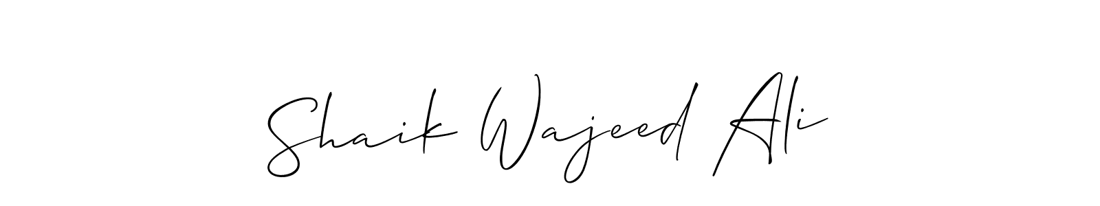 Here are the top 10 professional signature styles for the name Shaik Wajeed Ali. These are the best autograph styles you can use for your name. Shaik Wajeed Ali signature style 2 images and pictures png