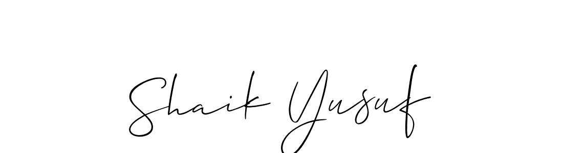 This is the best signature style for the Shaik Yusuf name. Also you like these signature font (Allison_Script). Mix name signature. Shaik Yusuf signature style 2 images and pictures png