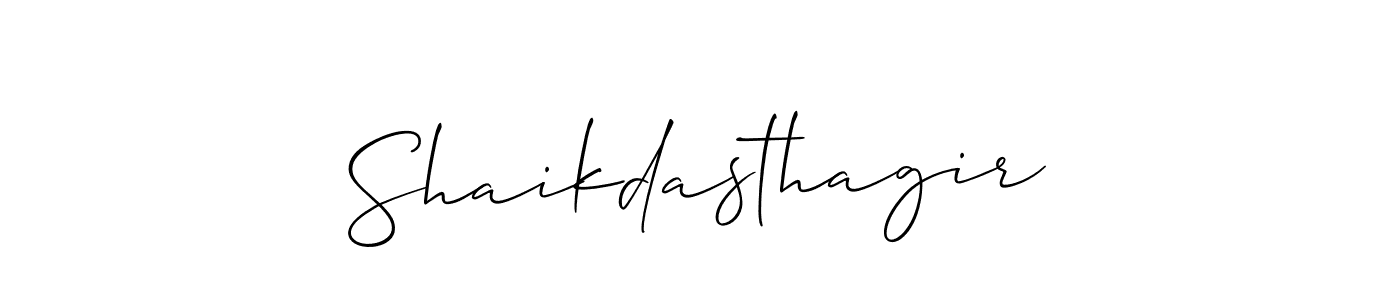 This is the best signature style for the Shaikdasthagir name. Also you like these signature font (Allison_Script). Mix name signature. Shaikdasthagir signature style 2 images and pictures png