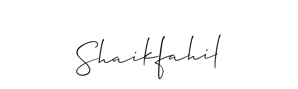 Shaikfahil stylish signature style. Best Handwritten Sign (Allison_Script) for my name. Handwritten Signature Collection Ideas for my name Shaikfahil. Shaikfahil signature style 2 images and pictures png