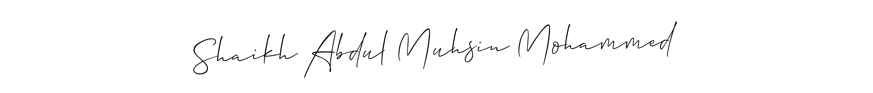 You can use this online signature creator to create a handwritten signature for the name Shaikh Abdul Muhsin Mohammed. This is the best online autograph maker. Shaikh Abdul Muhsin Mohammed signature style 2 images and pictures png