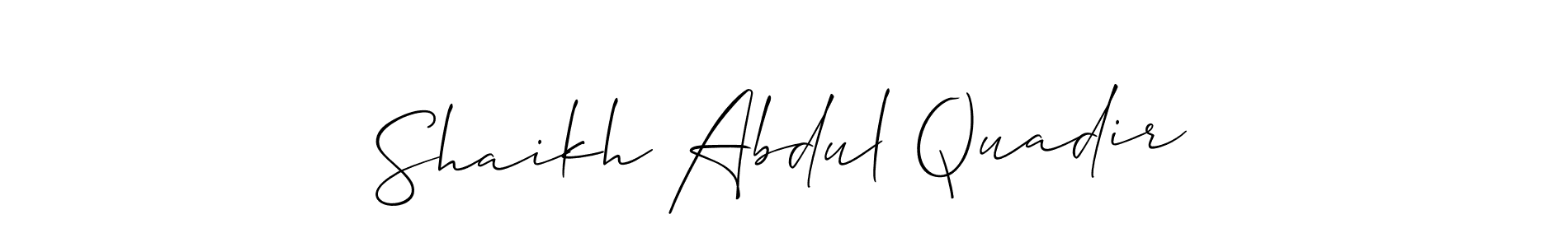 Best and Professional Signature Style for Shaikh Abdul Quadir. Allison_Script Best Signature Style Collection. Shaikh Abdul Quadir signature style 2 images and pictures png