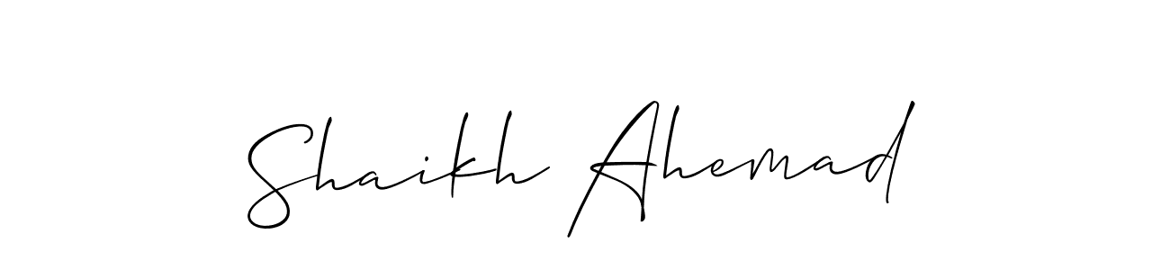 Check out images of Autograph of Shaikh Ahemad name. Actor Shaikh Ahemad Signature Style. Allison_Script is a professional sign style online. Shaikh Ahemad signature style 2 images and pictures png