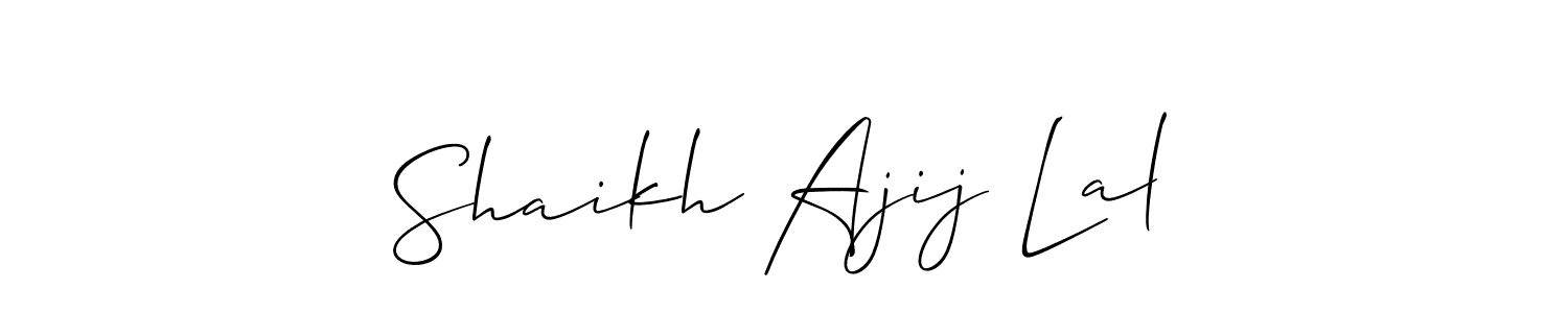 Here are the top 10 professional signature styles for the name Shaikh Ajij Lal. These are the best autograph styles you can use for your name. Shaikh Ajij Lal signature style 2 images and pictures png