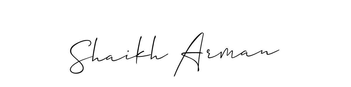 Shaikh Arman stylish signature style. Best Handwritten Sign (Allison_Script) for my name. Handwritten Signature Collection Ideas for my name Shaikh Arman. Shaikh Arman signature style 2 images and pictures png