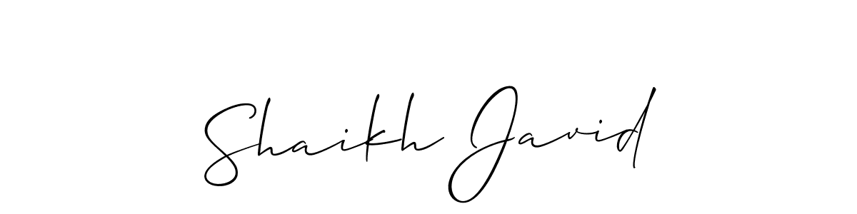 Best and Professional Signature Style for Shaikh Javid. Allison_Script Best Signature Style Collection. Shaikh Javid signature style 2 images and pictures png