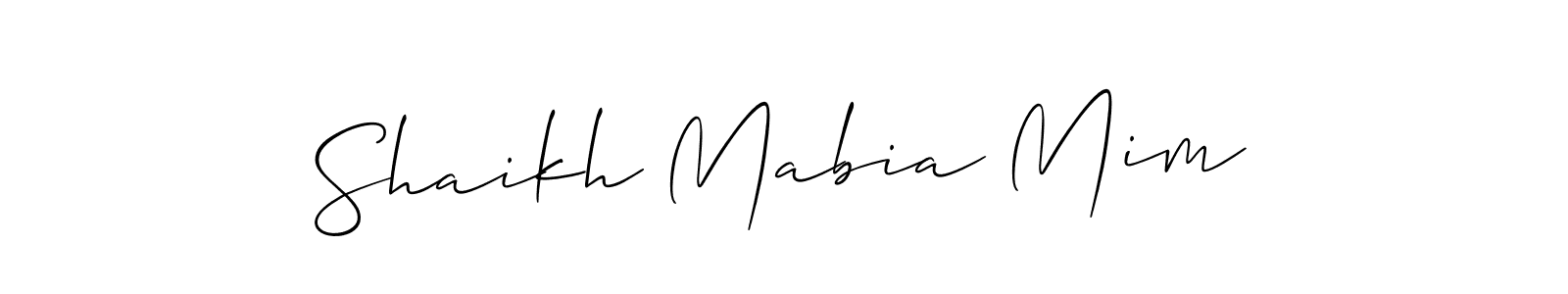 Here are the top 10 professional signature styles for the name Shaikh Mabia Mim. These are the best autograph styles you can use for your name. Shaikh Mabia Mim signature style 2 images and pictures png