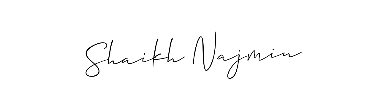 This is the best signature style for the Shaikh Najmin name. Also you like these signature font (Allison_Script). Mix name signature. Shaikh Najmin signature style 2 images and pictures png