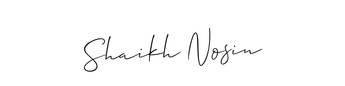 Make a beautiful signature design for name Shaikh Nosin. Use this online signature maker to create a handwritten signature for free. Shaikh Nosin signature style 2 images and pictures png