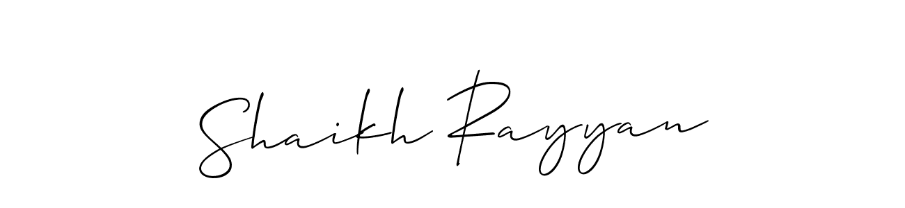 Best and Professional Signature Style for Shaikh Rayyan. Allison_Script Best Signature Style Collection. Shaikh Rayyan signature style 2 images and pictures png