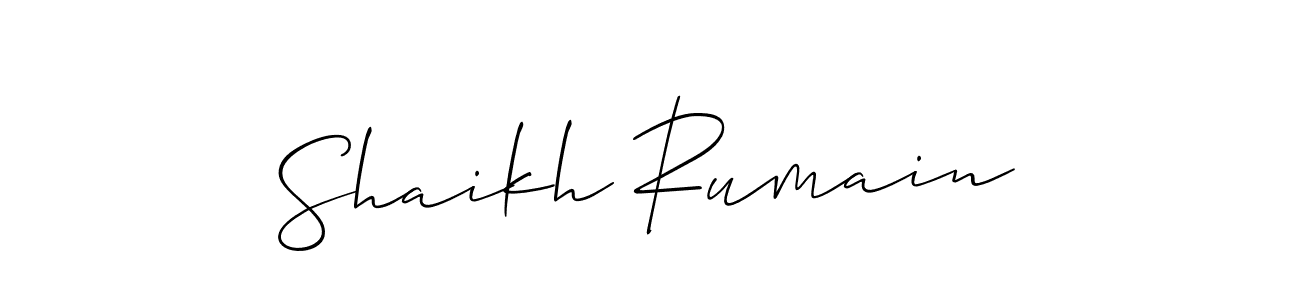 See photos of Shaikh Rumain official signature by Spectra . Check more albums & portfolios. Read reviews & check more about Allison_Script font. Shaikh Rumain signature style 2 images and pictures png