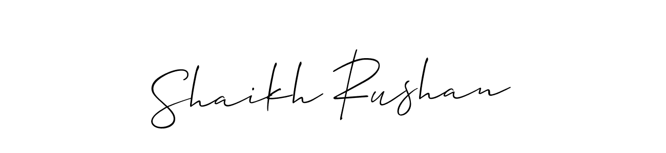 Make a beautiful signature design for name Shaikh Rushan. Use this online signature maker to create a handwritten signature for free. Shaikh Rushan signature style 2 images and pictures png