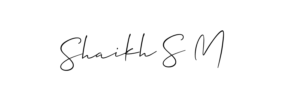 Make a short Shaikh S M signature style. Manage your documents anywhere anytime using Allison_Script. Create and add eSignatures, submit forms, share and send files easily. Shaikh S M signature style 2 images and pictures png