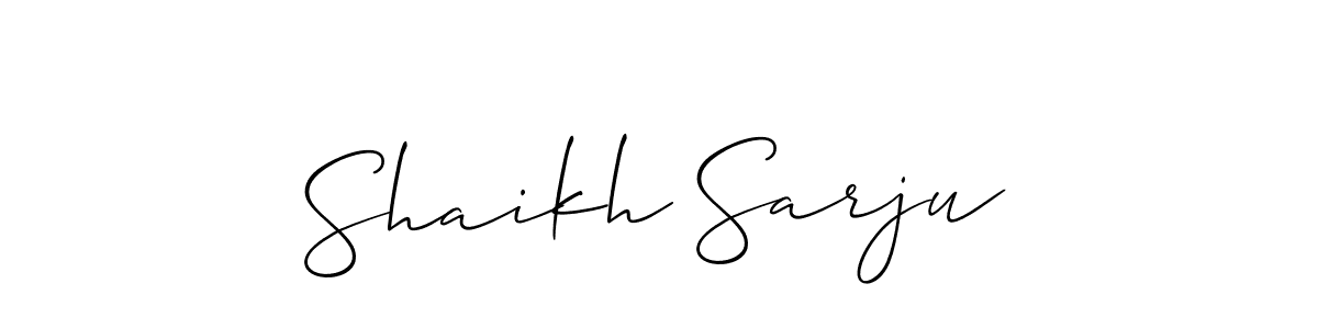 Make a short Shaikh Sarju signature style. Manage your documents anywhere anytime using Allison_Script. Create and add eSignatures, submit forms, share and send files easily. Shaikh Sarju signature style 2 images and pictures png