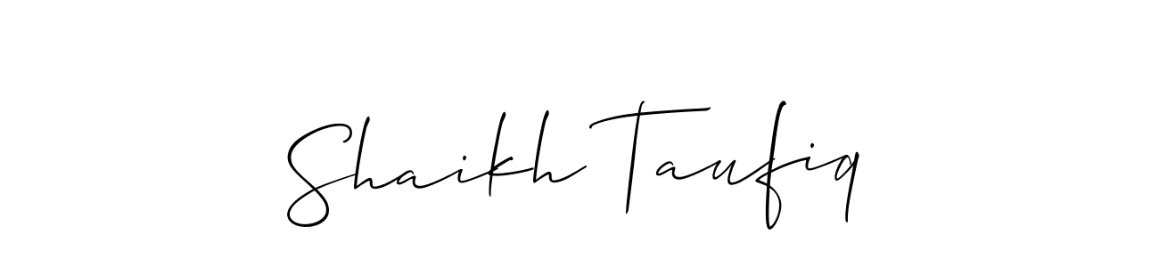 Check out images of Autograph of Shaikh Taufiq name. Actor Shaikh Taufiq Signature Style. Allison_Script is a professional sign style online. Shaikh Taufiq signature style 2 images and pictures png