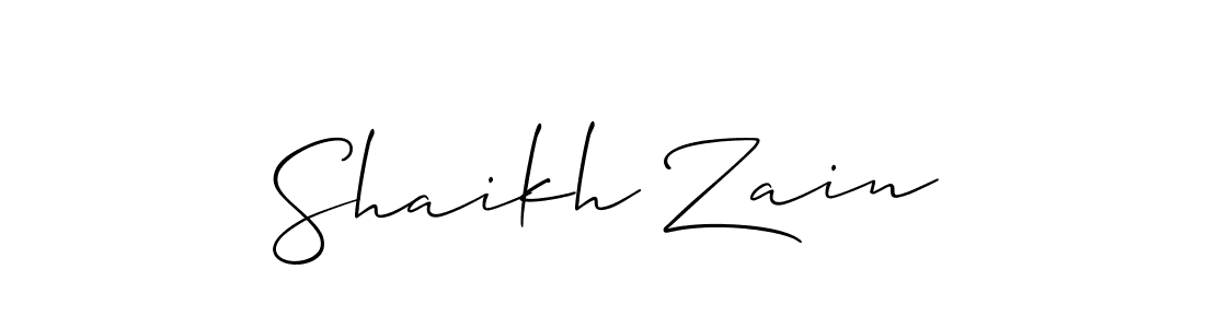 Once you've used our free online signature maker to create your best signature Allison_Script style, it's time to enjoy all of the benefits that Shaikh Zain name signing documents. Shaikh Zain signature style 2 images and pictures png