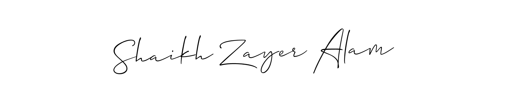 Once you've used our free online signature maker to create your best signature Allison_Script style, it's time to enjoy all of the benefits that Shaikh Zayer Alam name signing documents. Shaikh Zayer Alam signature style 2 images and pictures png