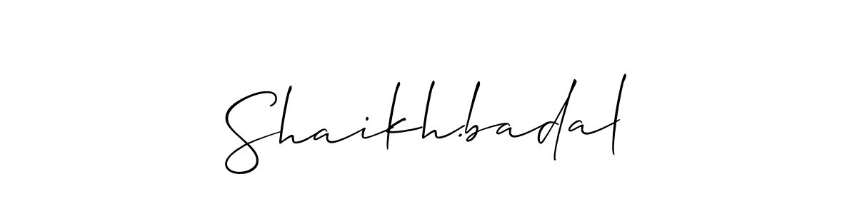 Once you've used our free online signature maker to create your best signature Allison_Script style, it's time to enjoy all of the benefits that Shaikh.badal name signing documents. Shaikh.badal signature style 2 images and pictures png