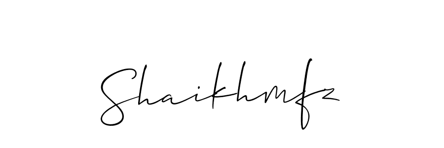 This is the best signature style for the Shaikhmfz name. Also you like these signature font (Allison_Script). Mix name signature. Shaikhmfz signature style 2 images and pictures png