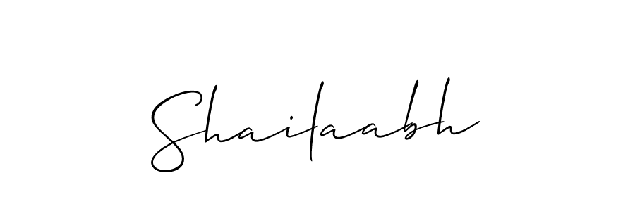 How to make Shailaabh signature? Allison_Script is a professional autograph style. Create handwritten signature for Shailaabh name. Shailaabh signature style 2 images and pictures png