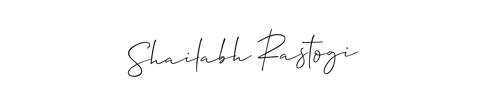 Make a beautiful signature design for name Shailabh Rastogi. Use this online signature maker to create a handwritten signature for free. Shailabh Rastogi signature style 2 images and pictures png