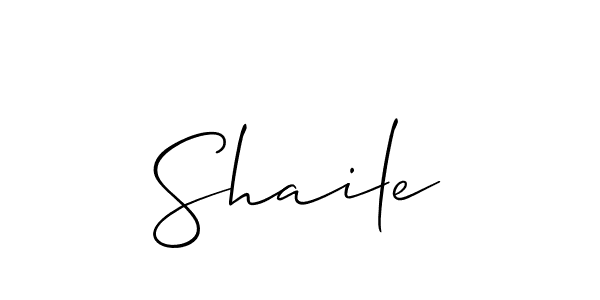 Similarly Allison_Script is the best handwritten signature design. Signature creator online .You can use it as an online autograph creator for name Shaile. Shaile signature style 2 images and pictures png