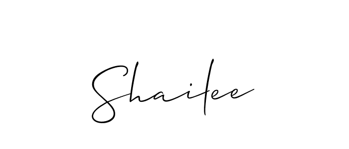 Make a beautiful signature design for name Shailee. With this signature (Allison_Script) style, you can create a handwritten signature for free. Shailee signature style 2 images and pictures png