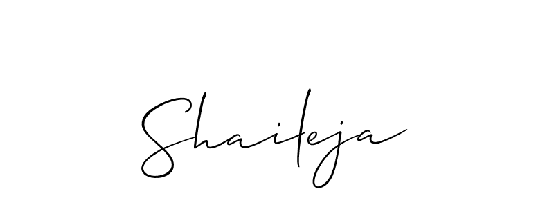 Best and Professional Signature Style for Shaileja. Allison_Script Best Signature Style Collection. Shaileja signature style 2 images and pictures png