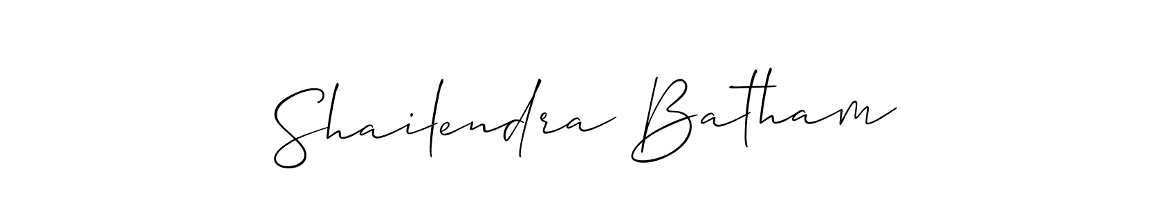 How to Draw Shailendra Batham signature style? Allison_Script is a latest design signature styles for name Shailendra Batham. Shailendra Batham signature style 2 images and pictures png