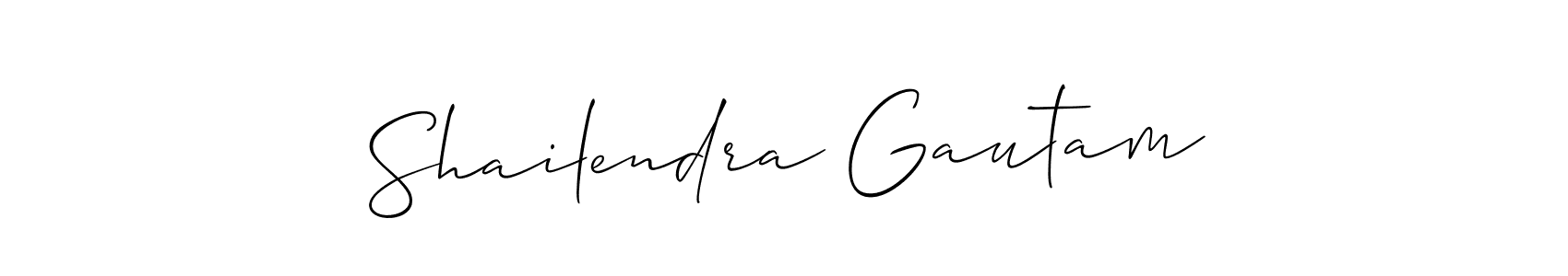 if you are searching for the best signature style for your name Shailendra Gautam. so please give up your signature search. here we have designed multiple signature styles  using Allison_Script. Shailendra Gautam signature style 2 images and pictures png