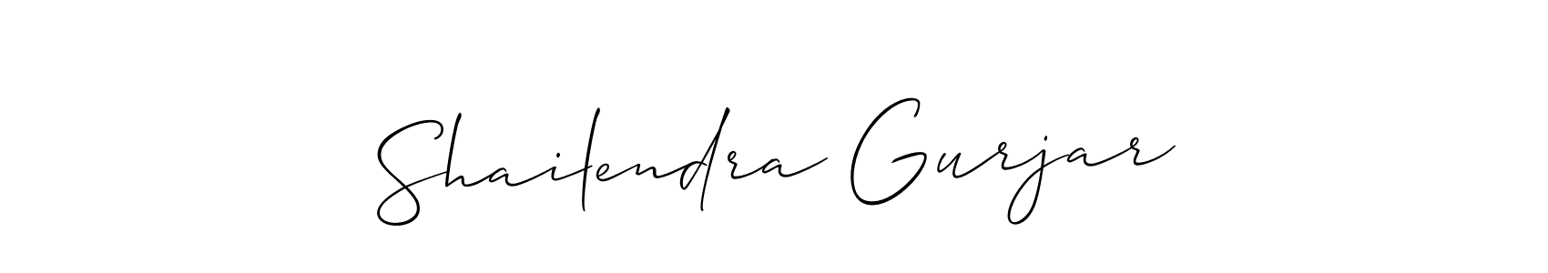Also You can easily find your signature by using the search form. We will create Shailendra Gurjar name handwritten signature images for you free of cost using Allison_Script sign style. Shailendra Gurjar signature style 2 images and pictures png