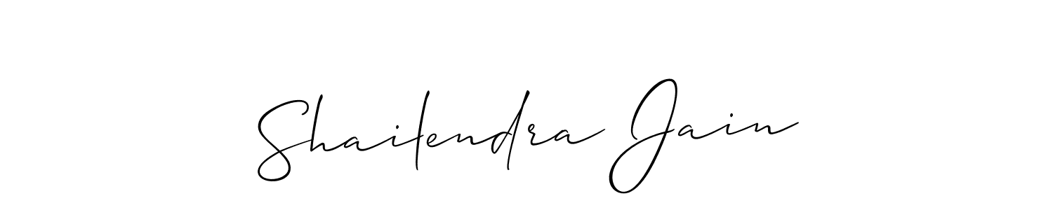 How to make Shailendra Jain signature? Allison_Script is a professional autograph style. Create handwritten signature for Shailendra Jain name. Shailendra Jain signature style 2 images and pictures png
