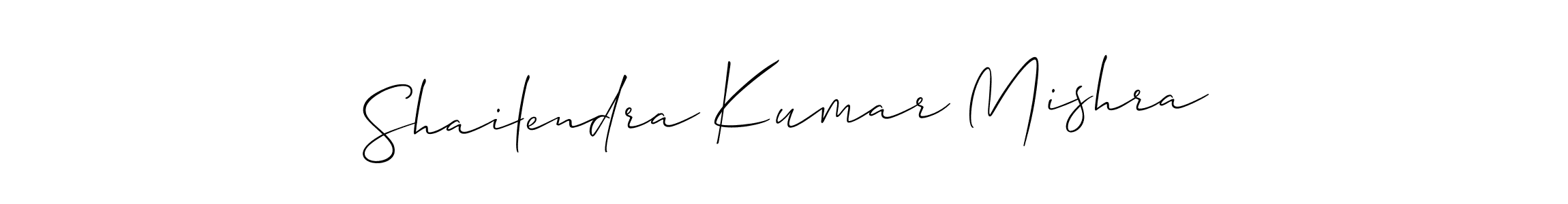 How to make Shailendra Kumar Mishra signature? Allison_Script is a professional autograph style. Create handwritten signature for Shailendra Kumar Mishra name. Shailendra Kumar Mishra signature style 2 images and pictures png
