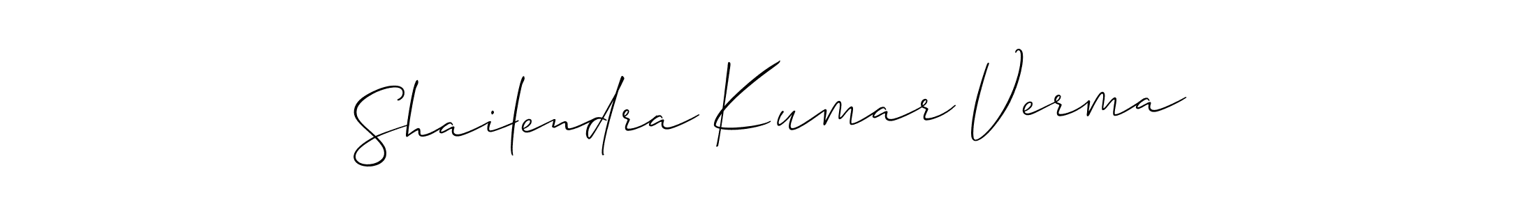 Create a beautiful signature design for name Shailendra Kumar Verma. With this signature (Allison_Script) fonts, you can make a handwritten signature for free. Shailendra Kumar Verma signature style 2 images and pictures png
