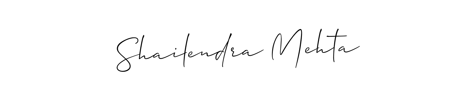 Shailendra Mehta stylish signature style. Best Handwritten Sign (Allison_Script) for my name. Handwritten Signature Collection Ideas for my name Shailendra Mehta. Shailendra Mehta signature style 2 images and pictures png