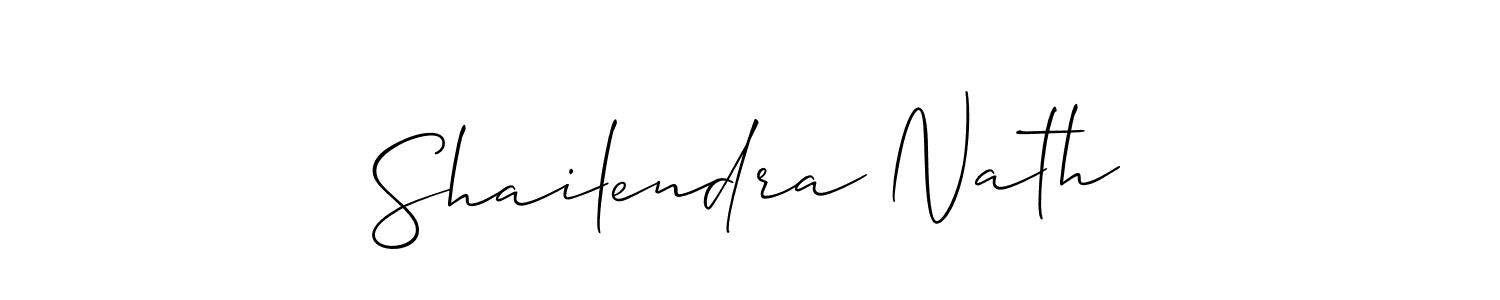 How to make Shailendra Nath signature? Allison_Script is a professional autograph style. Create handwritten signature for Shailendra Nath name. Shailendra Nath signature style 2 images and pictures png